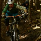 Jeremy Norris and Pat Foster flying down their trail Hybrid